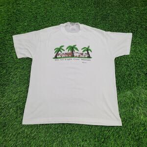 Vintage Funny Naughty Cow Shirt Large 21x26 White USA